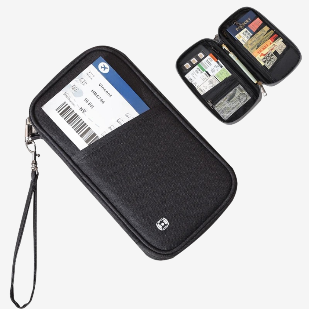 Coloris disponibles de la pochette documents de voyage