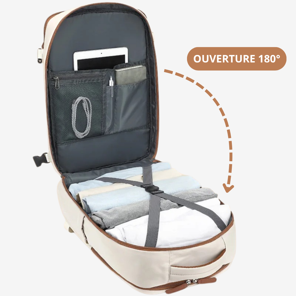 Poches d'organisation du sac à dos sous-siège