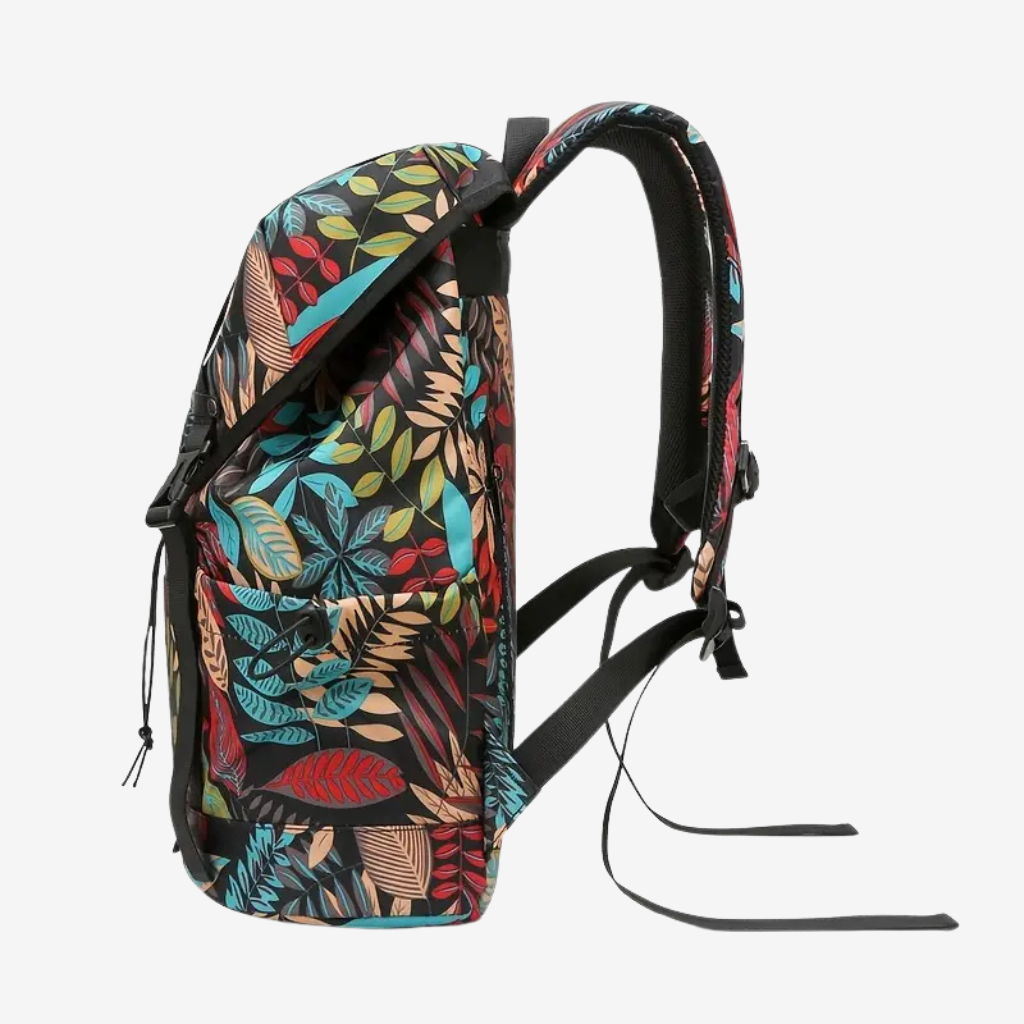 Sac à dos cabine glissé sous un siège d'avion