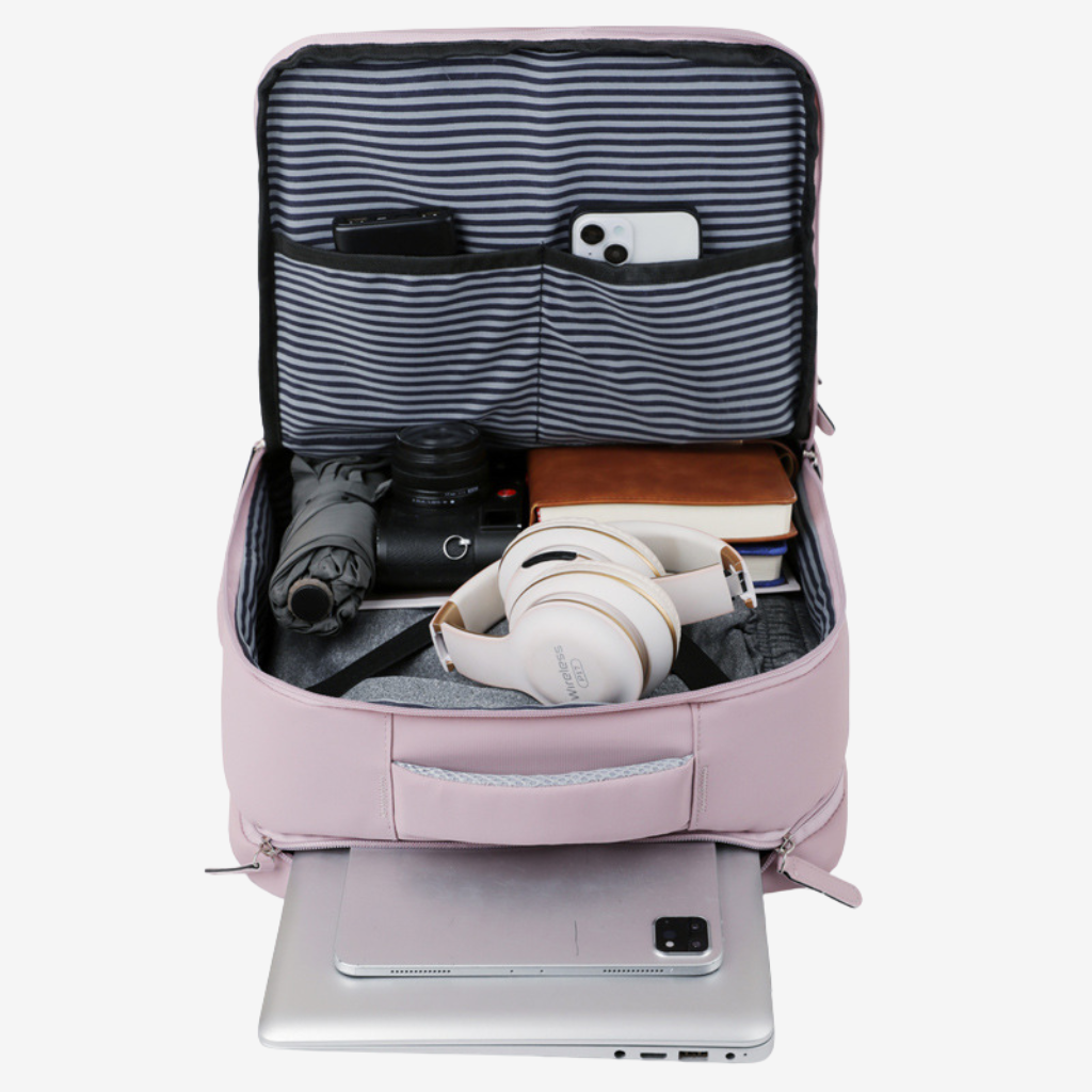 Poches zippées à accès rapide du sac cabine