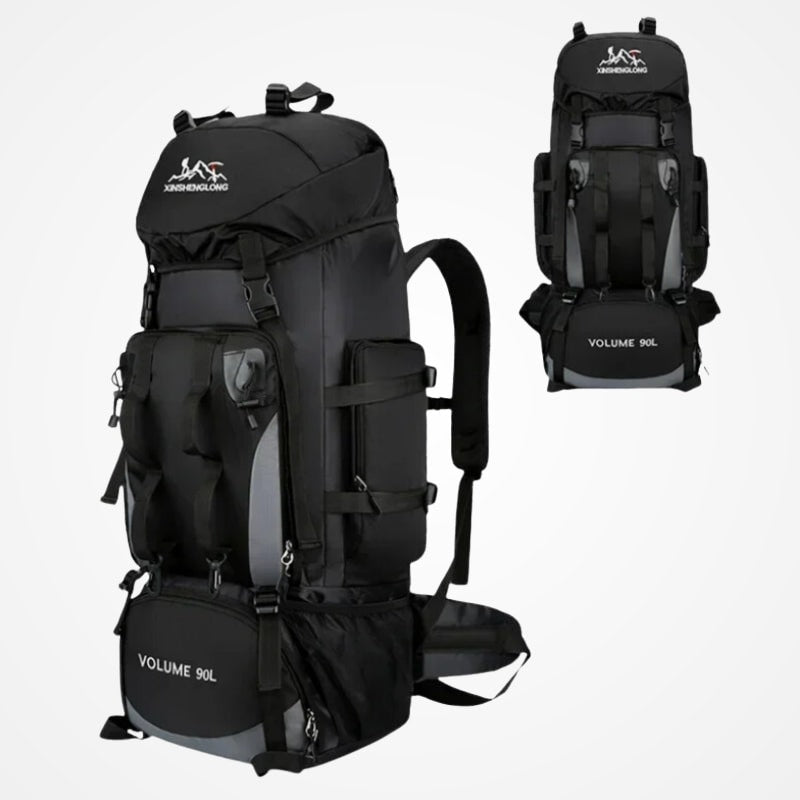 Détail des bretelles rembourrées du sac de trekking