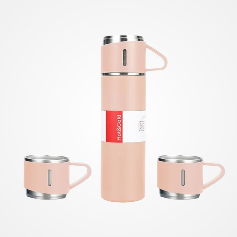 Thermos isotherme 500 ml avec tasses intégrées