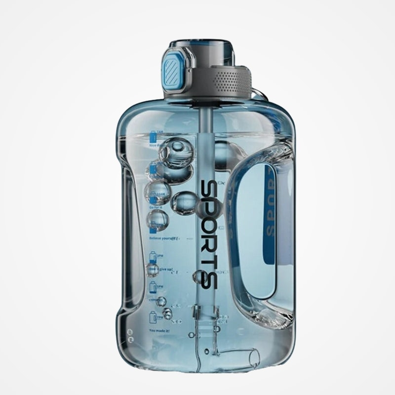 Gourde sport grande capacité avec valve anti-fuite