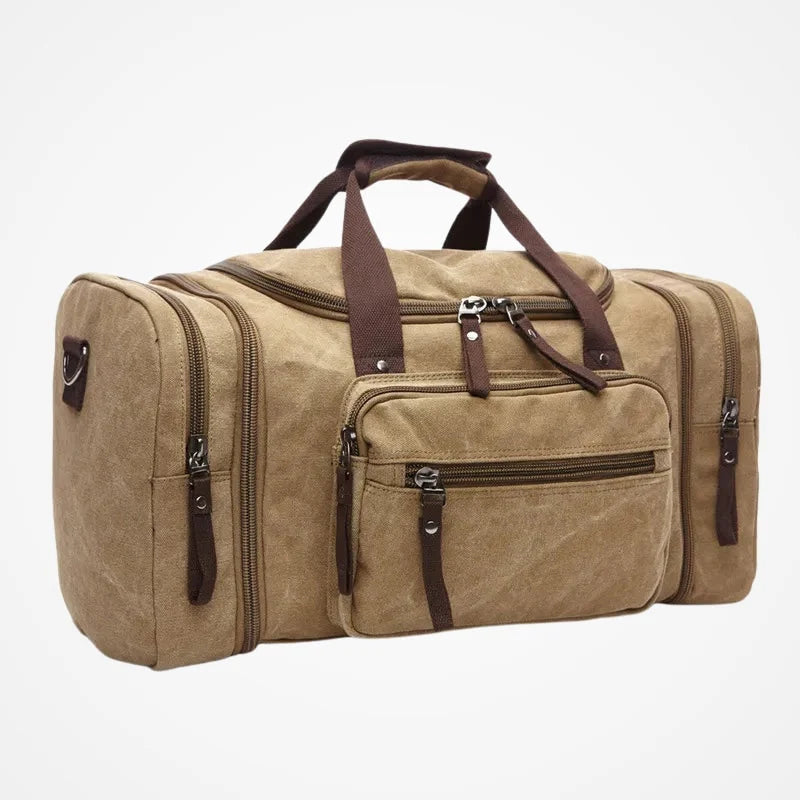 Sac de voyage homme en toile robuste