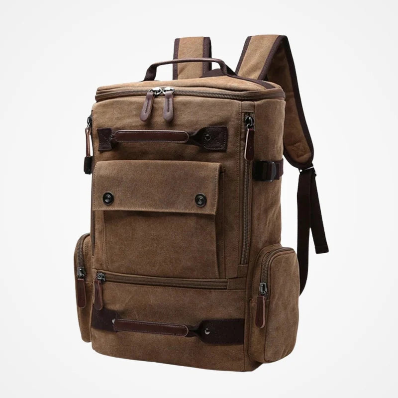 Sac à dos rétro en toile, vue principale