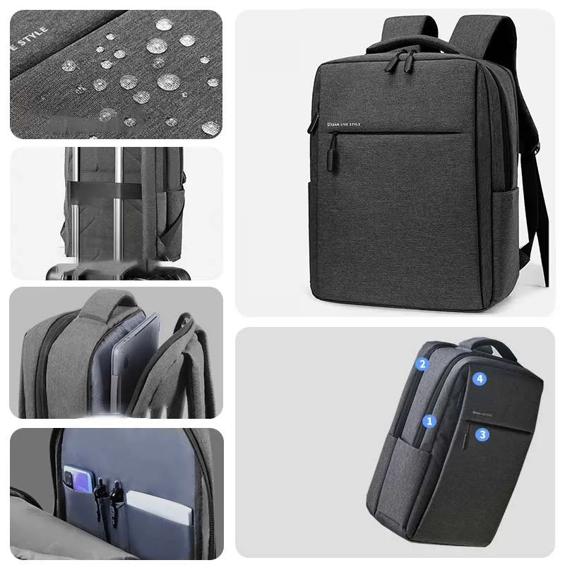 Détails de finition du sac à dos en nylon