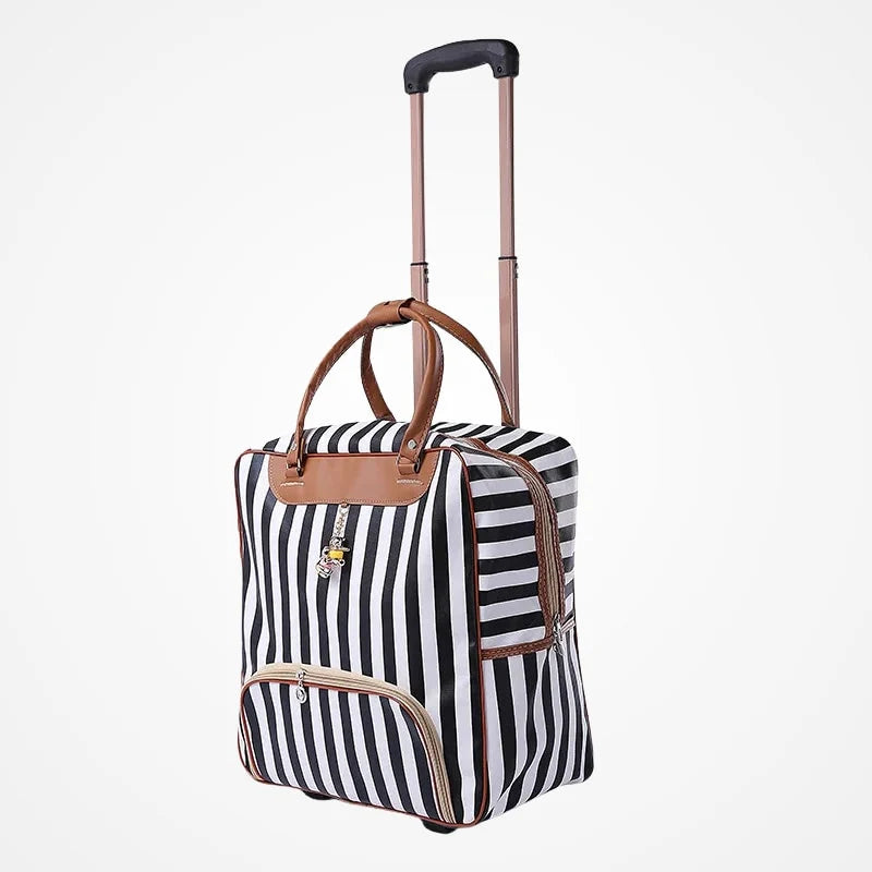 Sac de voyage à roulettes avec poignée télescopique