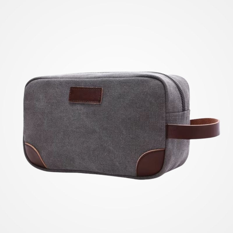 Fermeture zippée de la trousse de toilette homme