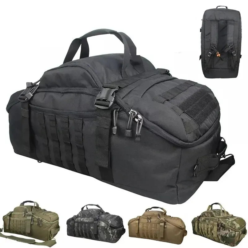 Ouverture zippée du sac de voyage 80 litres