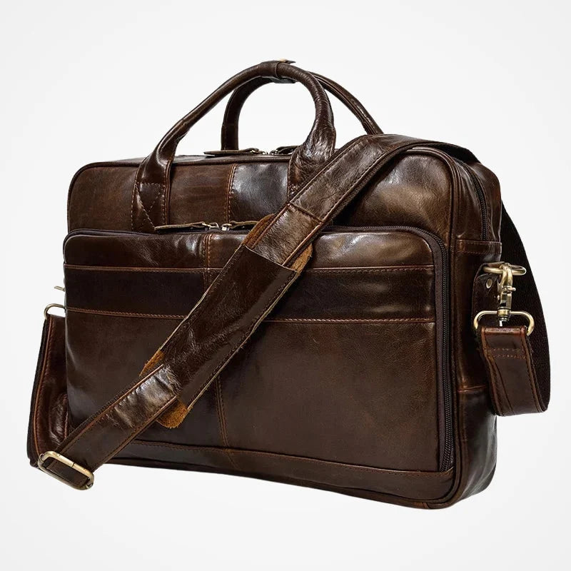 Sillage — Sacoche Ordinateur en Cuir pour Homme, vue principale