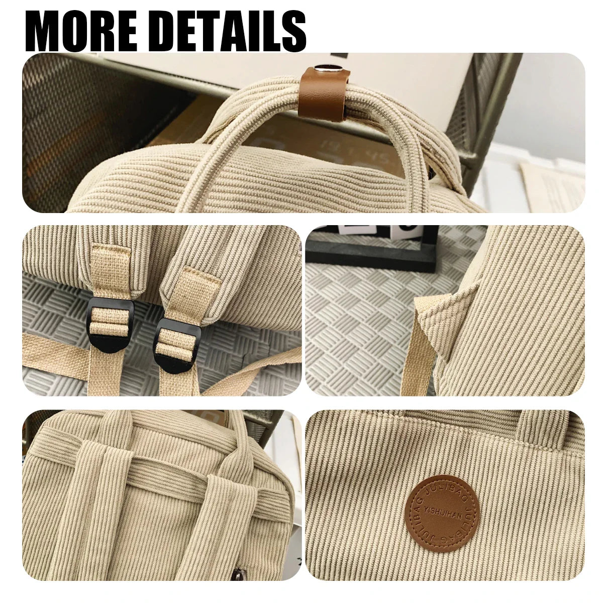 Coloris disponibles du sac à dos en velours