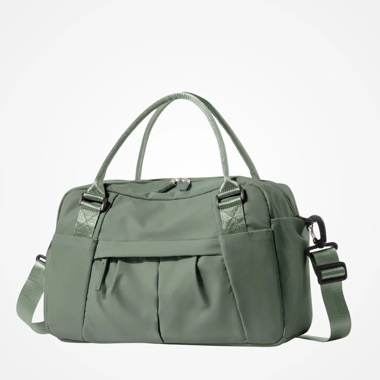 Détail des poignées du sac cabine en nylon