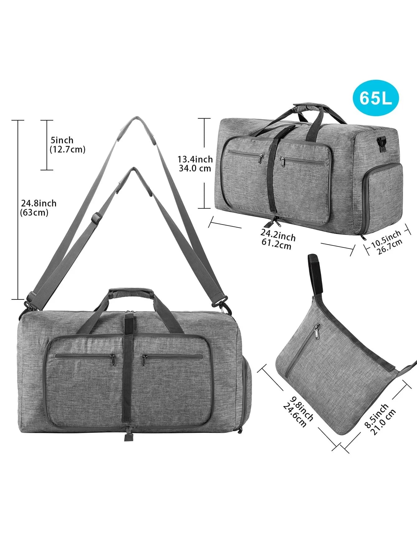 Compartiment principal du sac de voyage