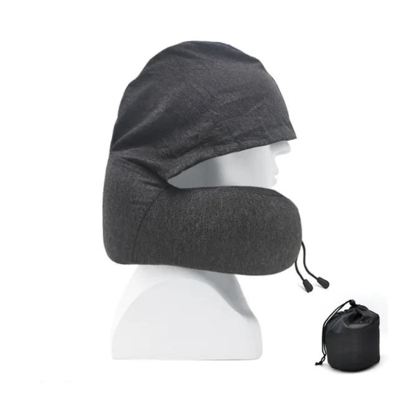 Coussin cervical de voyage vu de profil