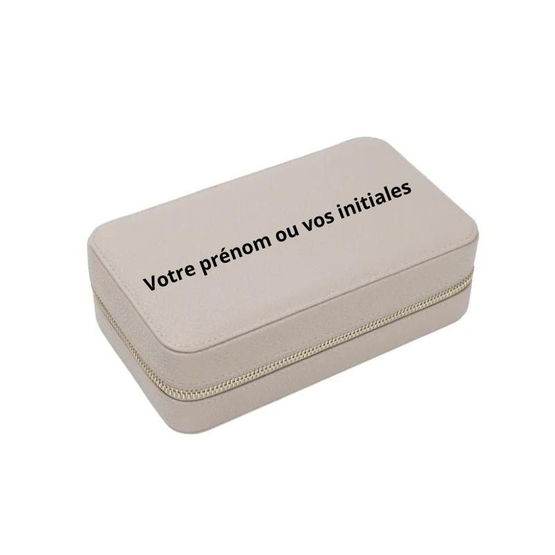 Boîte à bijoux de voyage fermée