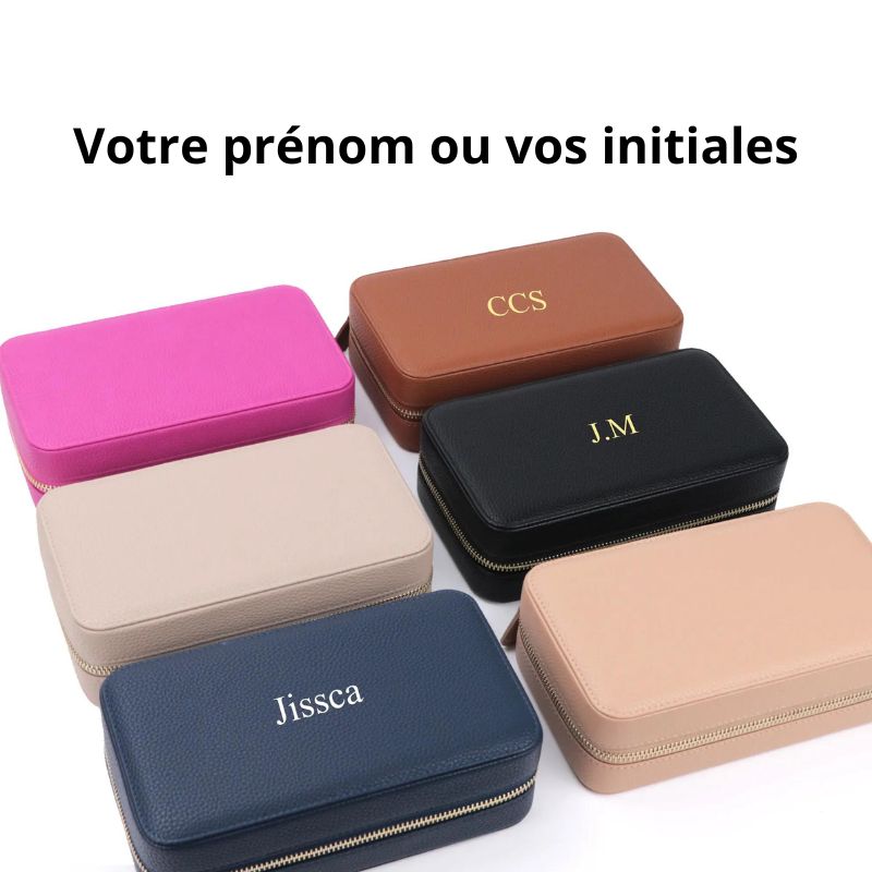 Intérieur doublé de la boîte à bijoux