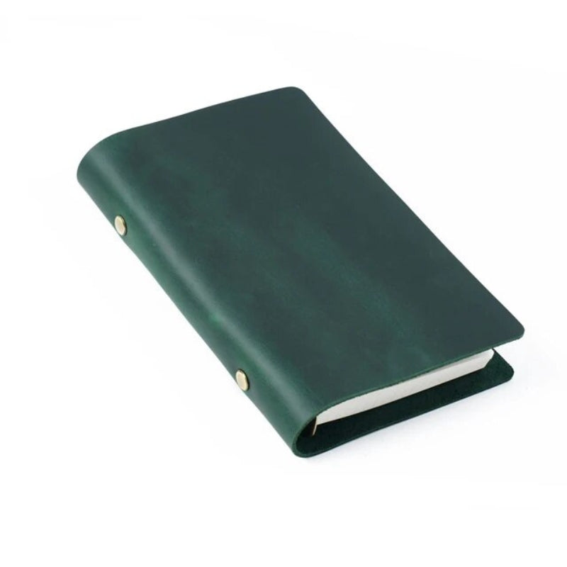 Carnet en cuir utilisé en voyage