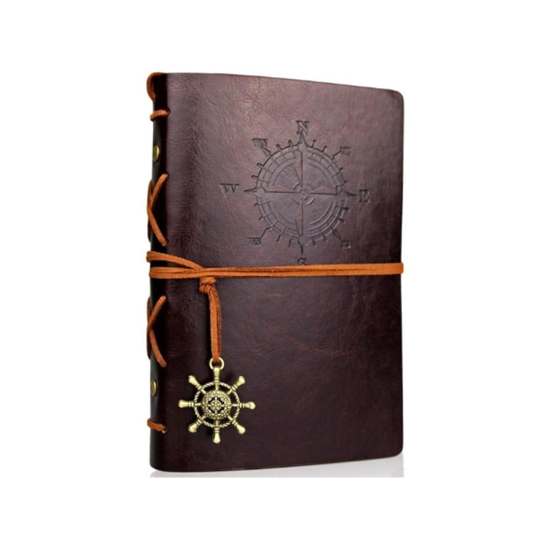 Carnet de voyage avec couverture en simili cuir
