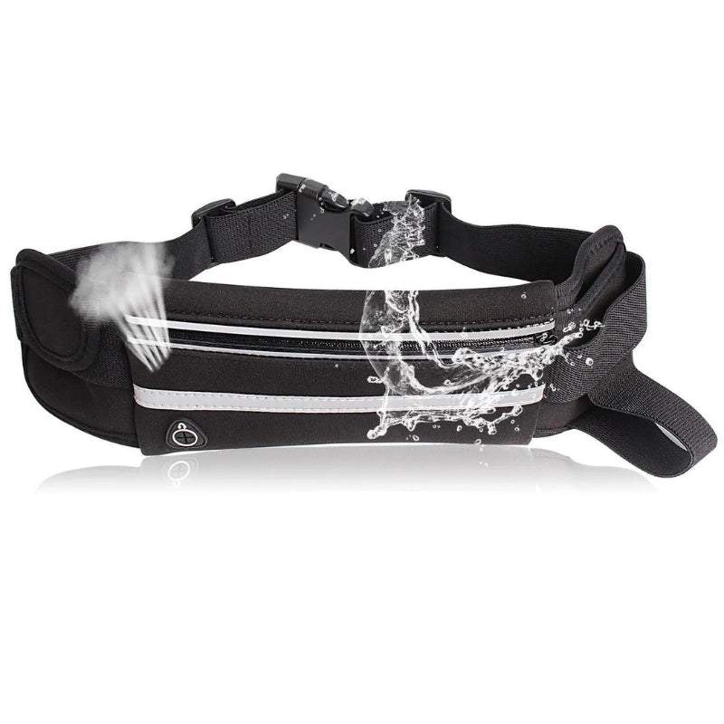 Ceinture de voyage avec téléphone glissé à l'intérieur