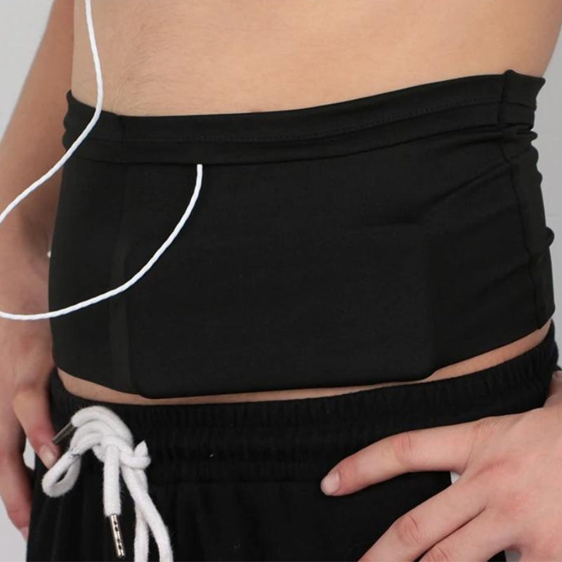 Détail de la sangle ajustable de la ceinture de voyage