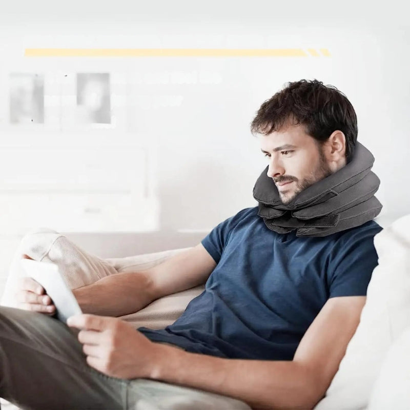 Voûte — Coussin de Voyage Gonflable pour Avion, soutien ergonomique de la nuque
