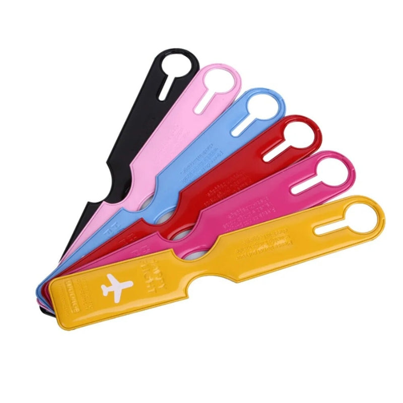 Étiquette de bagage dans plusieurs coloris