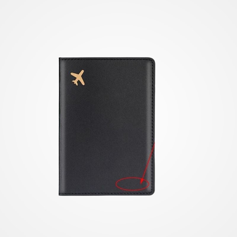 Étui passeport en simili cuir personnalisable