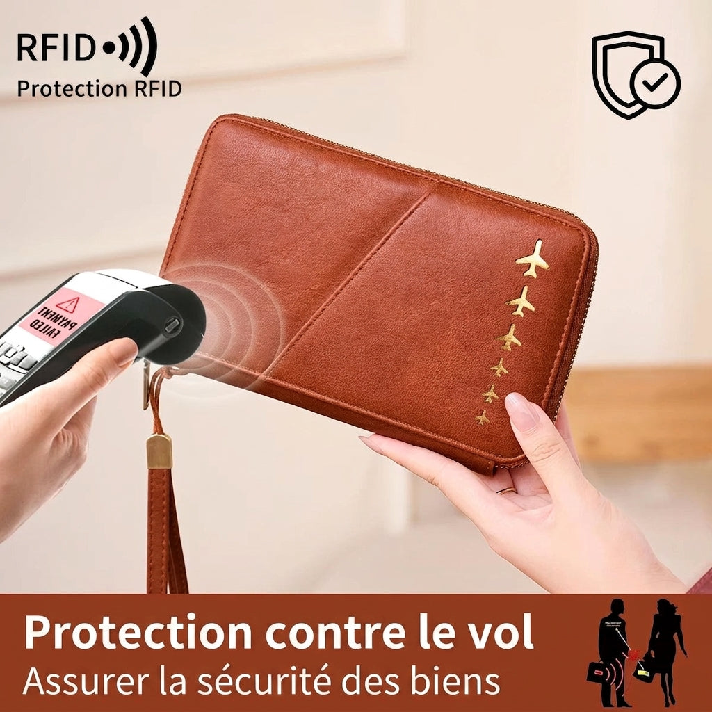 Traverse — Portefeuille Familial Anti-RFID, protection RFID intégrée