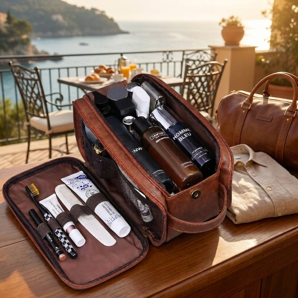 Mistral — Trousse de Toilette Suspendue Imperméable, trousse suspendue ouverte