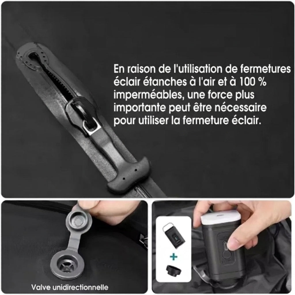 Angra — Sac de Compression Étanche, utilisation en voyage