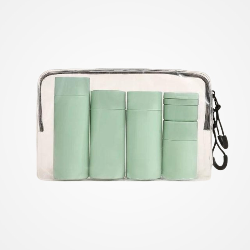 Kit de flacons de voyage format cabine vue principale