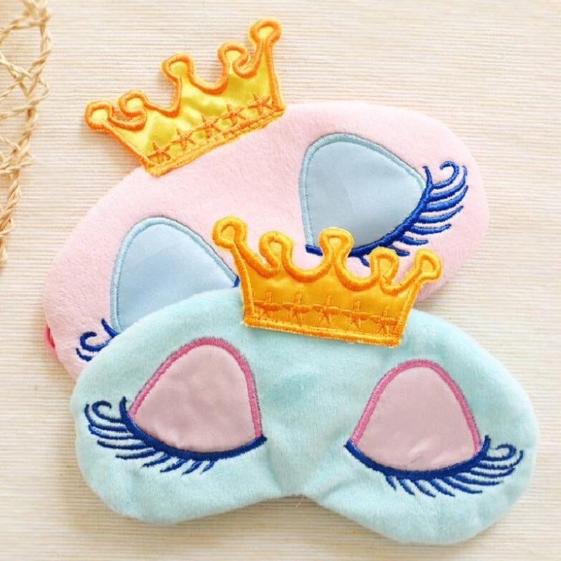 Masque de sommeil enfant coloris bleu et rose