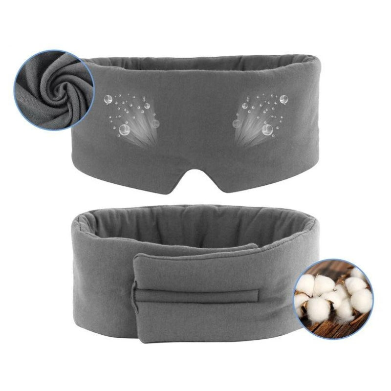Masque de nuit en coloris noir et gris