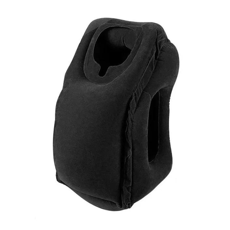 Forme ergonomique de l'oreiller de voyage gonflable