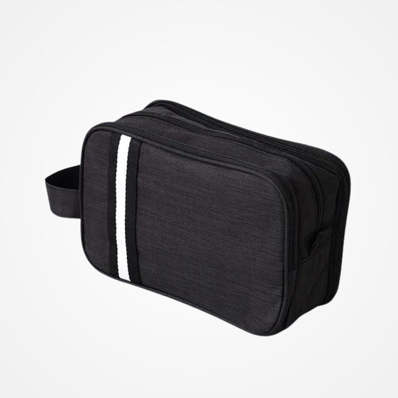Petite trousse de toilette homme en tissu Oxford, vue de face