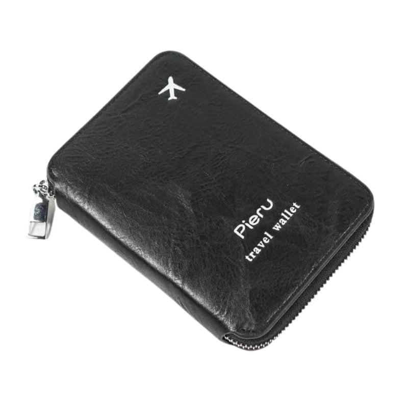 Détail de la finition du portefeuille compact