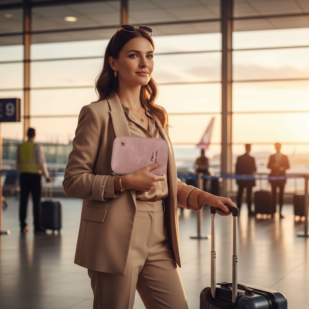 Portefeuille RFID utilisé en voyage