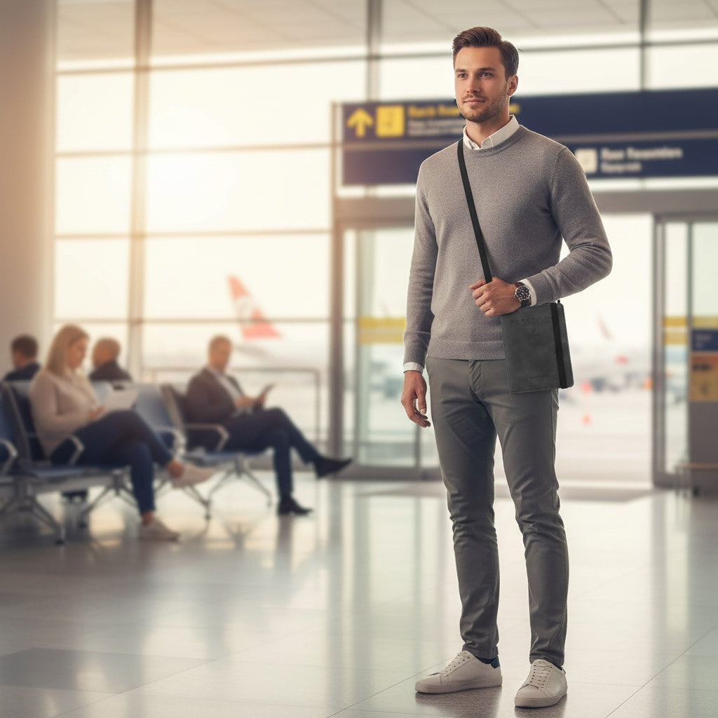 Étui passeport RFID utilisé en voyage