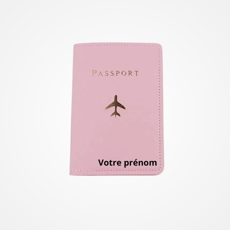 Détail du motif imprimé sur le protège-passeport