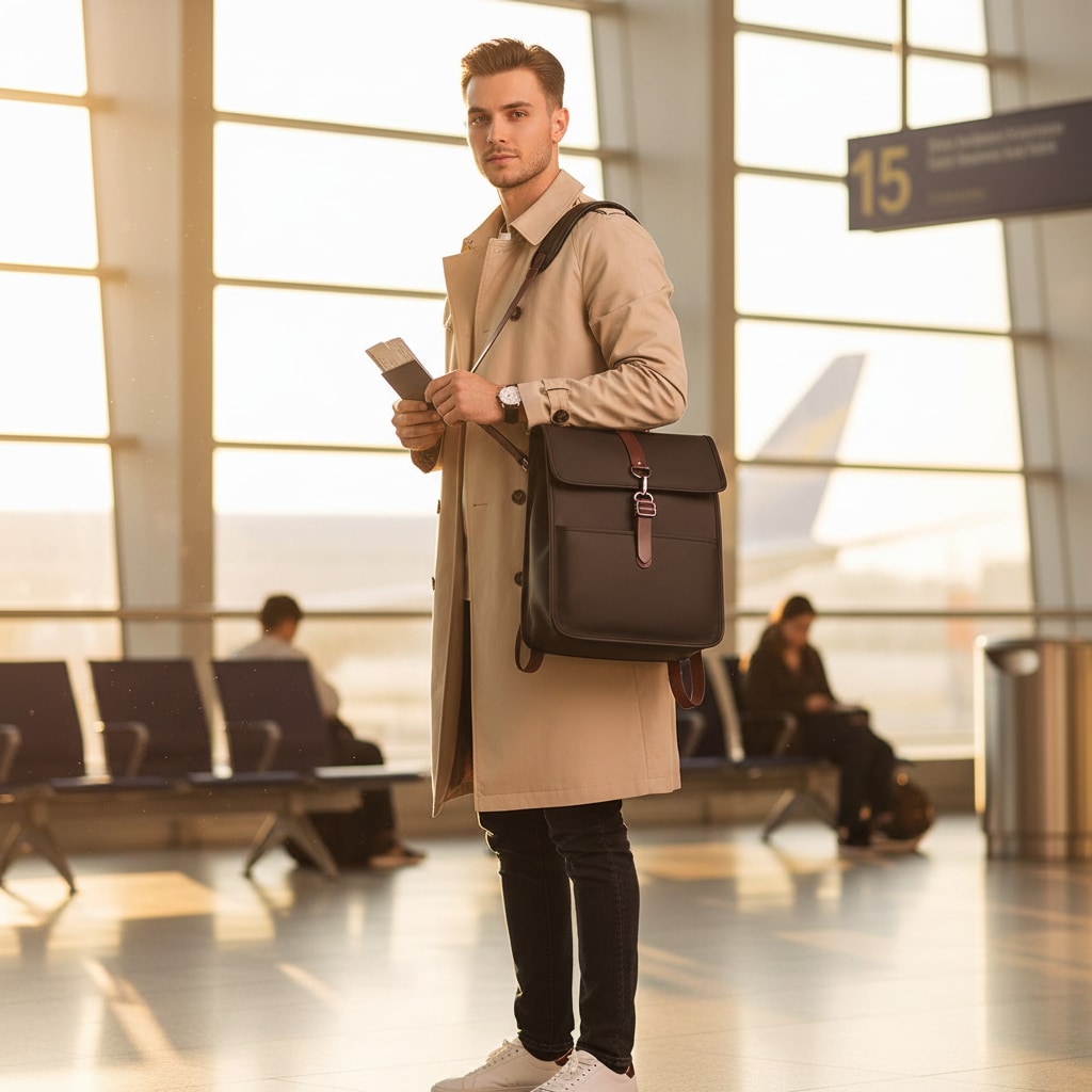 Sac à dos porté en déplacement urbain