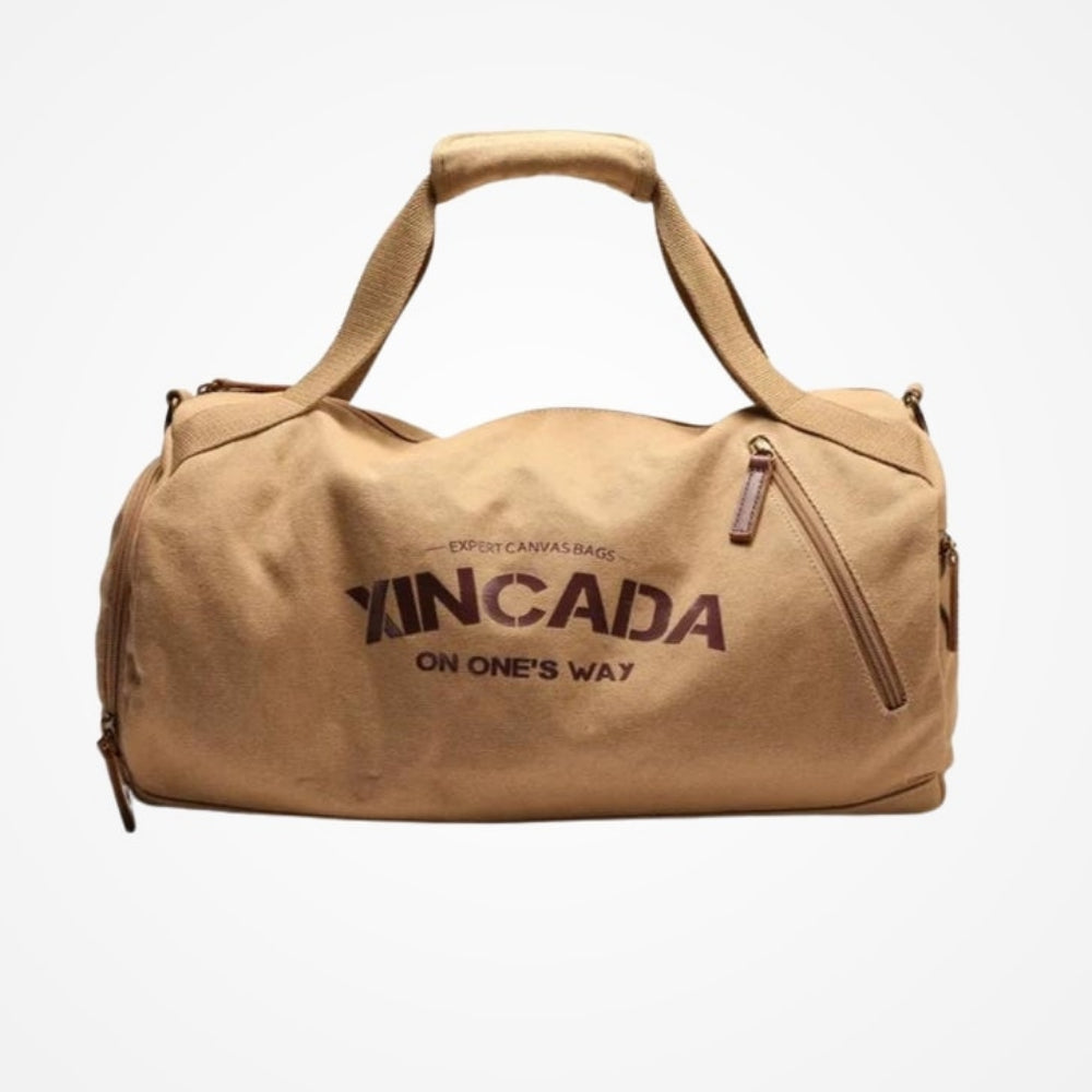 Sac de voyage en toile vue de face
