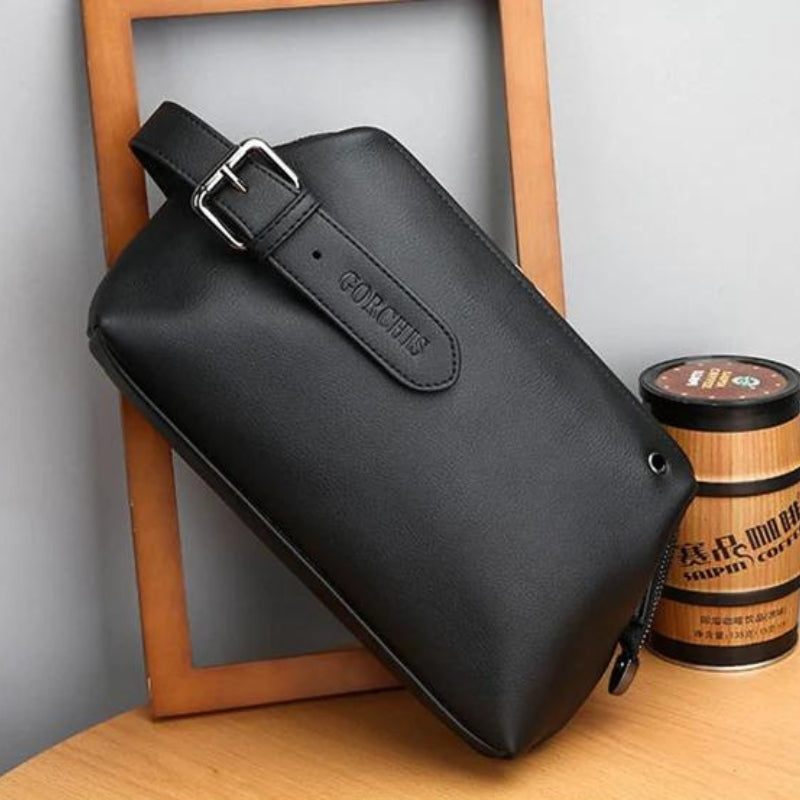 Sac de voyage homme porté en bandoulière