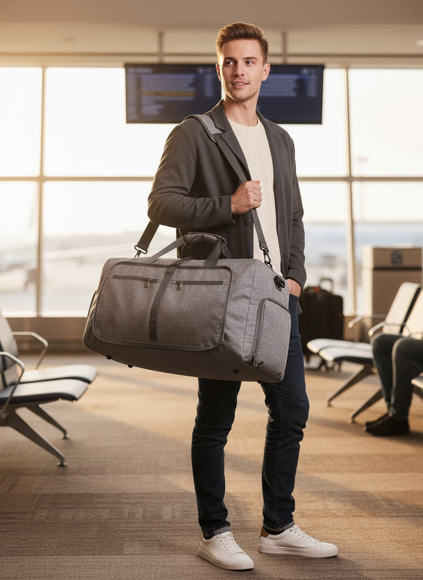 Sac de voyage porté en déplacement