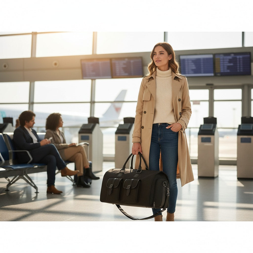 Sac de voyage pour costume porté en déplacement professionnel