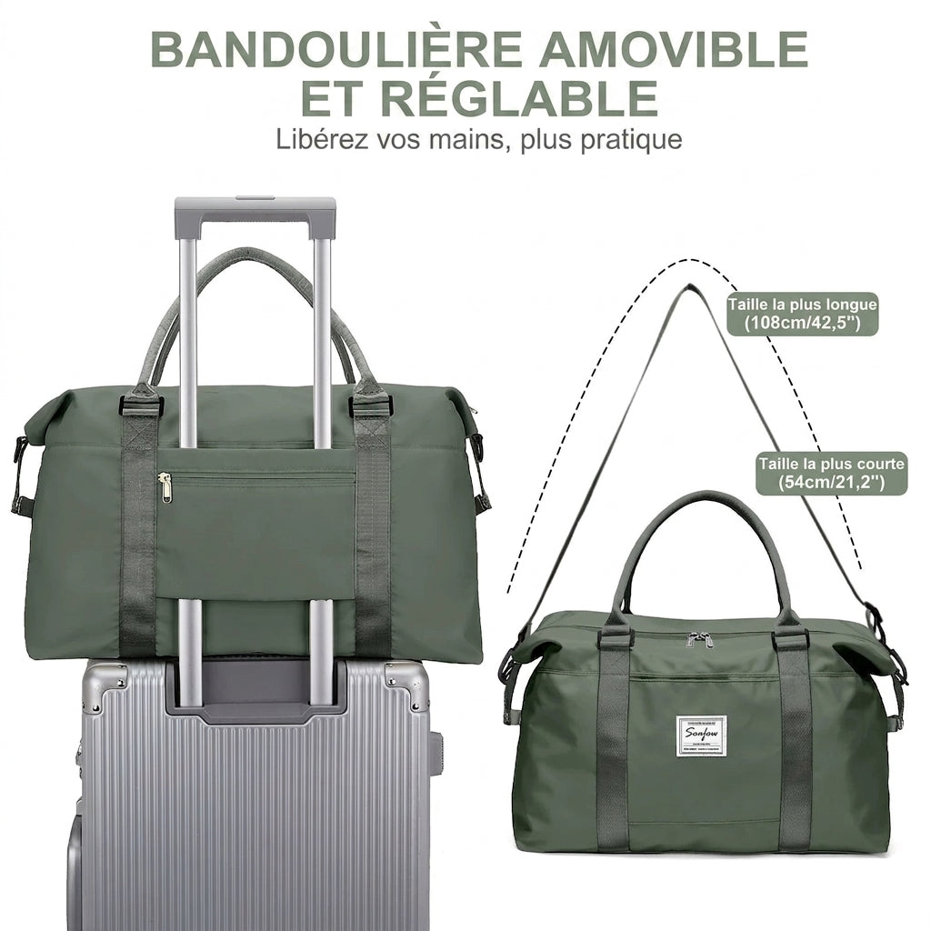 Coloris disponibles du sac cabine en nylon