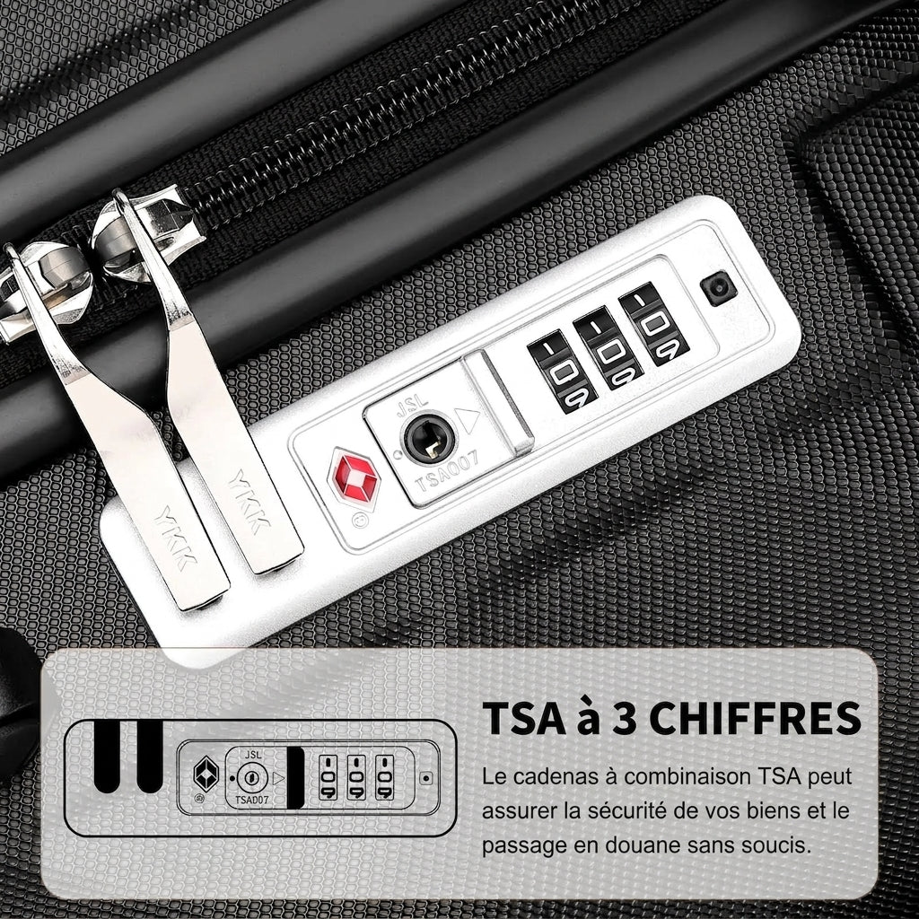 Caractéristiques de la coque ABS de la valise