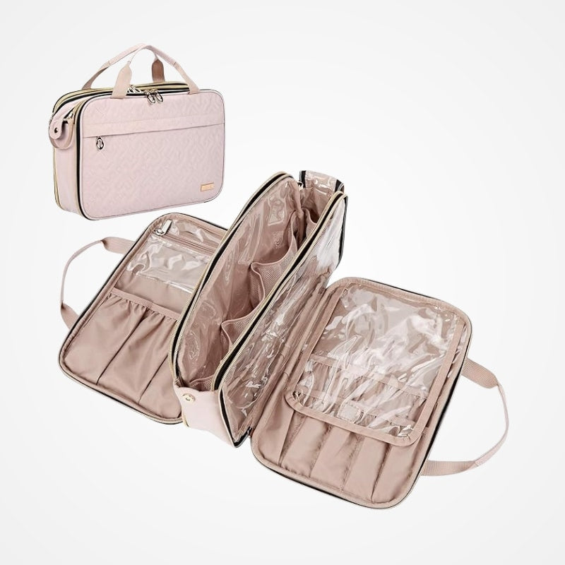 Trousse de maquillage coloris rose