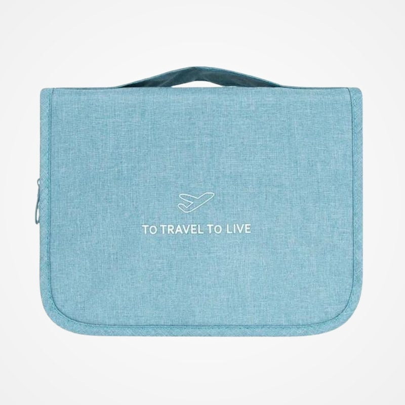 Trousse de toilette de voyage en plusieurs coloris