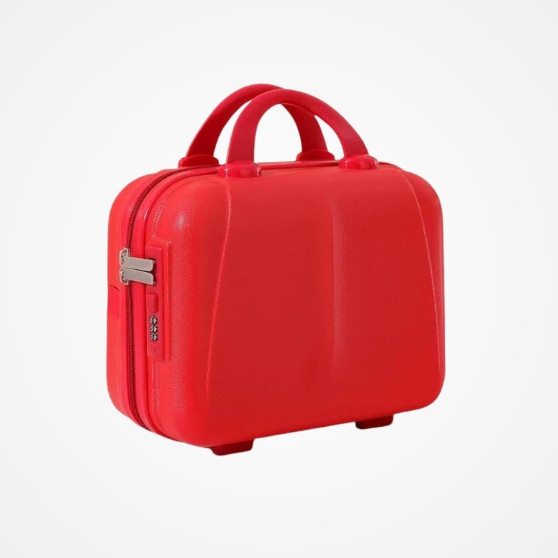 Intérieur compartimenté du vanity case de voyage