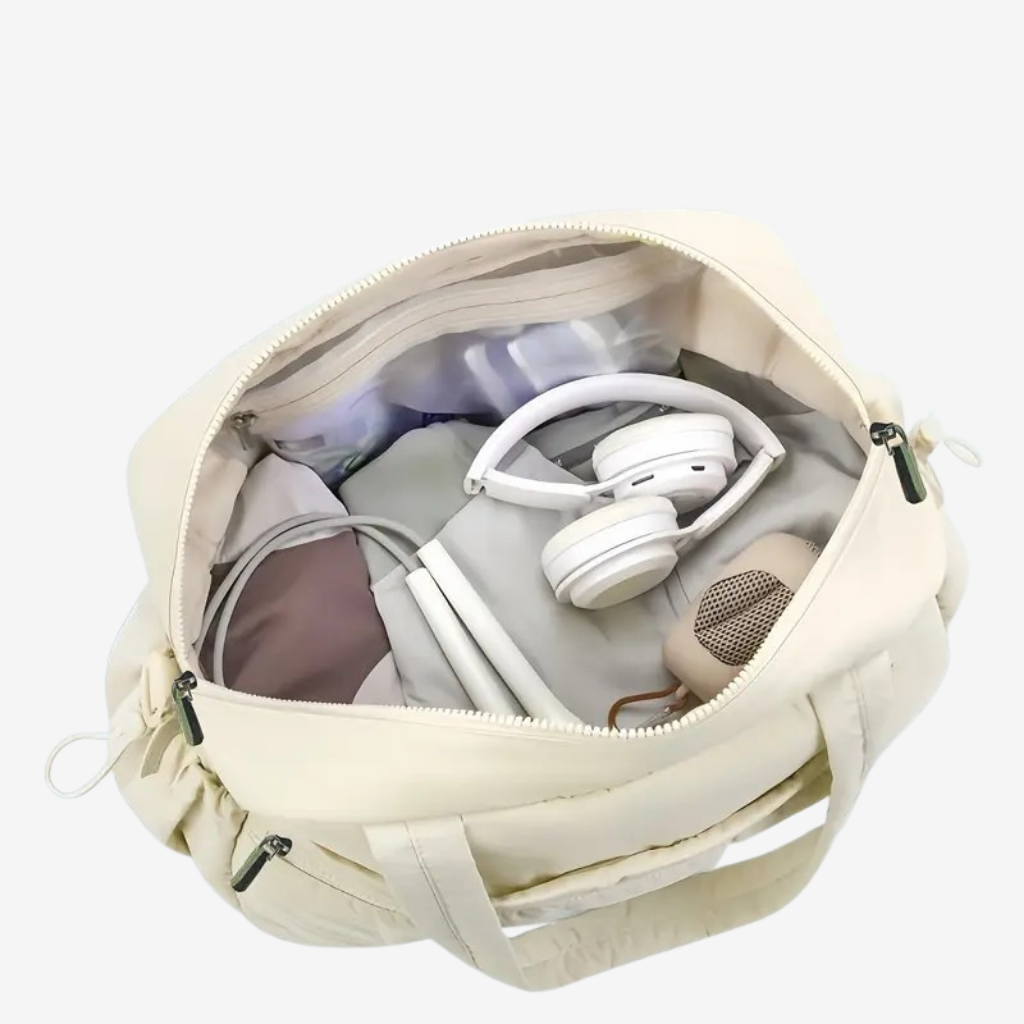 Sac bandoulière porté en bandoulière croisée